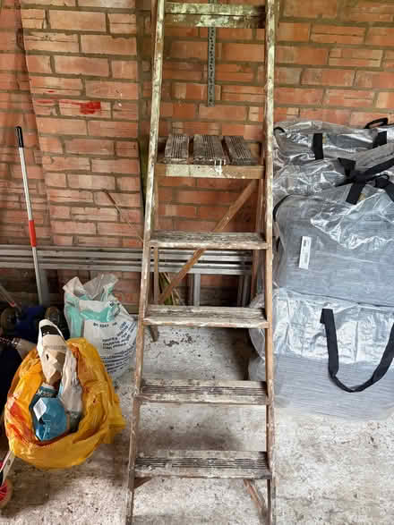 Photo of free Wooden step ladders (Longbarn WA2) #3