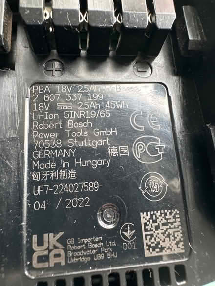 Photo of free 2x Bosch batteries (CH47) #2