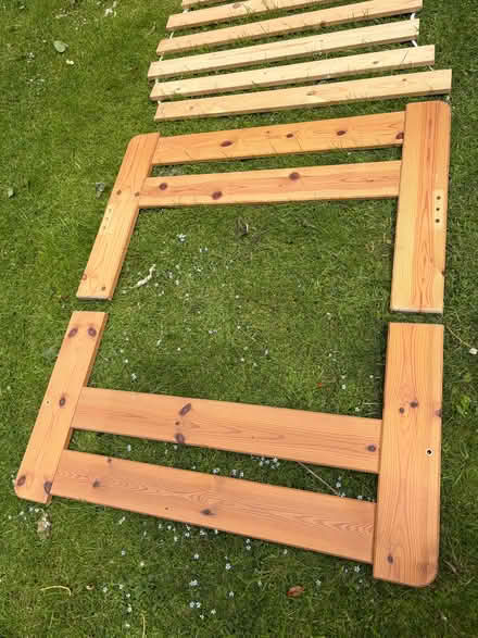 Photo of free Wooden single bed frame (Longbarn WA2) #3