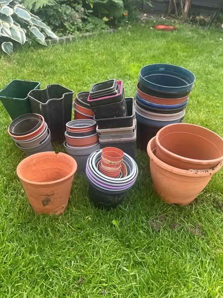 Photo of free Mixed plant pots (Waterlooville PO7 7) #1