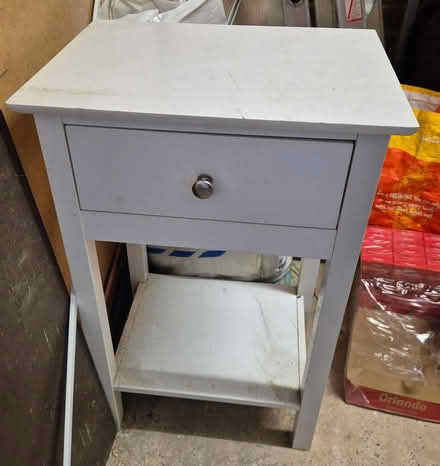 Photo of free White Bedside table (Harpenden AL5 1RE) #1