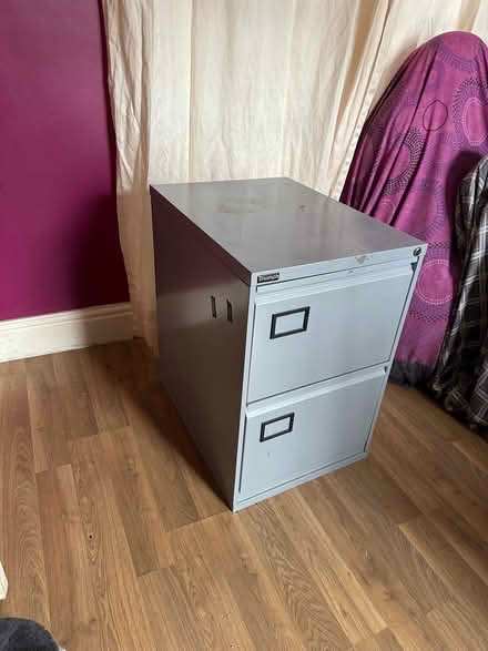Photo of free Small two drawer metal filing cabinet (Chorley PR6) #2