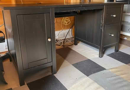 Photo of free ikea office desk black (Nr Yeovil) #2