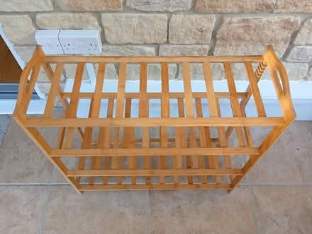 Photo of free Wooden shoe rack (Stroud GL5) #2