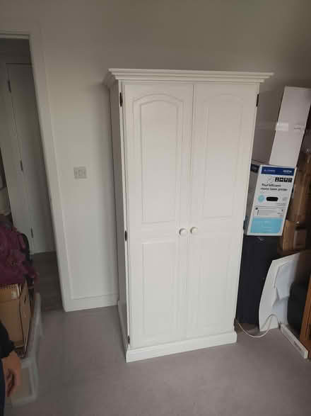 Photo of free Pine Wardrobe-White outside (East Chichester) #1