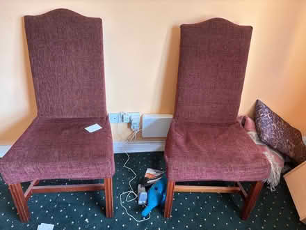 Photo of free 2 dining chairs (Near dart station) #1