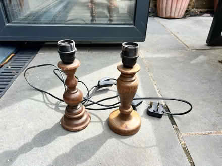 Photo of free Solid wood bedside lamps (Risinghurst OX3 8) #2