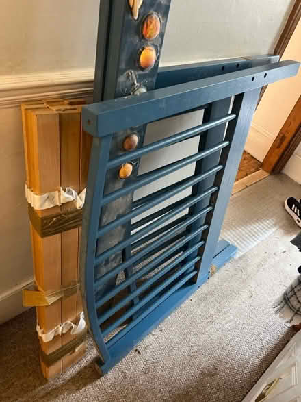 Photo of free Blue single bed (Wandsworth) #3