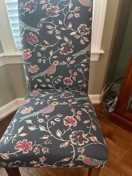 Photo of free Blue upholstered side chair (South Leesburg near Brambleton) #2