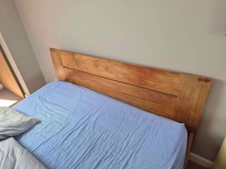 Photo of free king-size bed - wooden frame + mattress (East Dulwich SE22) #2