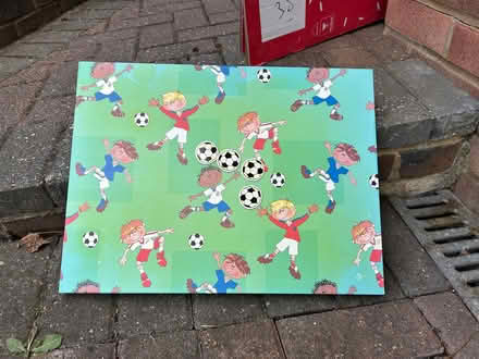 Photo of free Football magnetic wall board with magnetic footballs (St John's Lye west GU21) #1
