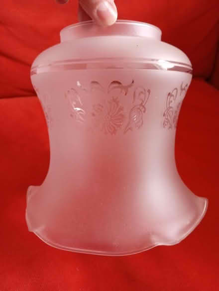 Photo of free Frosted Victorian Style Light Shade (Buxworth SK23) #1