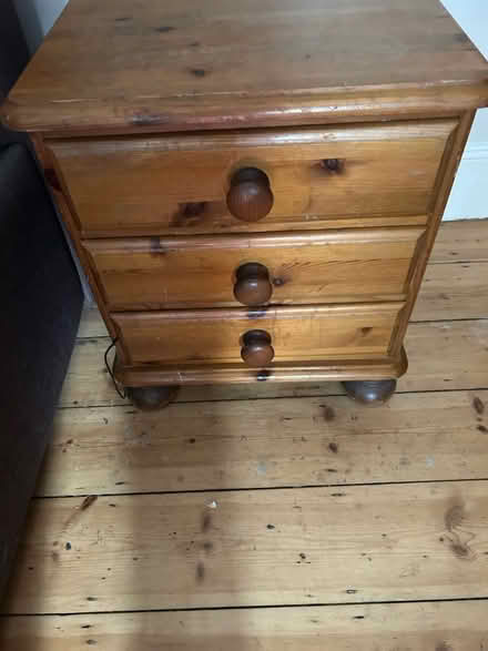 Photo of free Pine chest/ bedside table (Sw147NB) #1