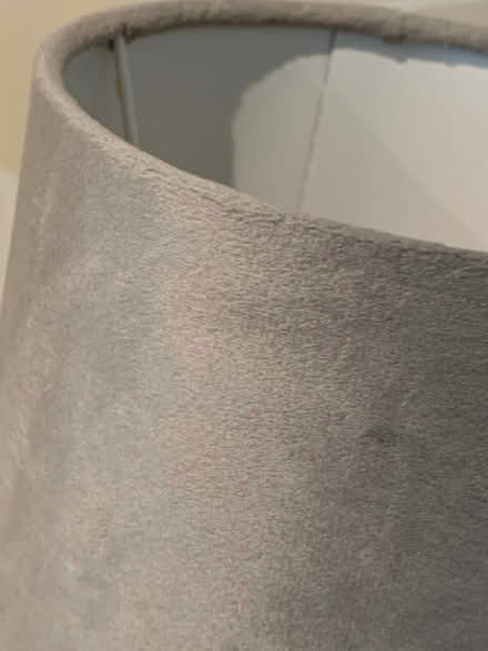 Photo of free Lamp with grey faux suede shade (City Centre NR3) #4