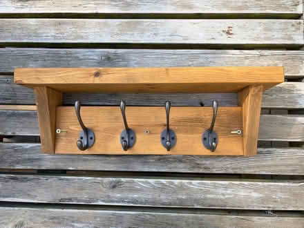 Photo of free Wall Mounted Wooden Coat Hook Rack (Lower Island CT5) #1