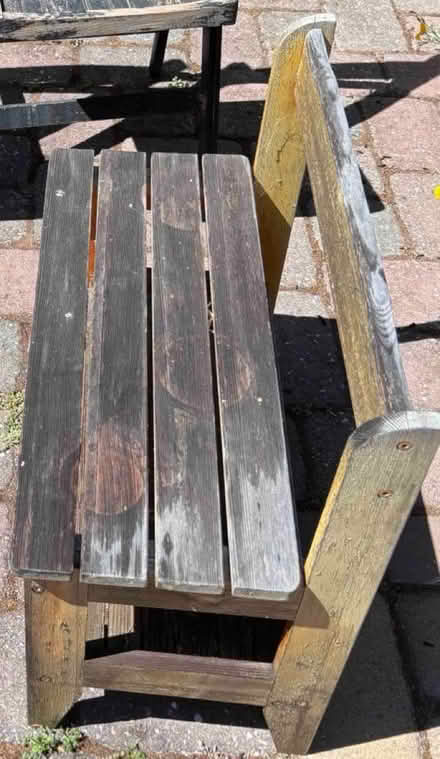 Photo of free Wood chairs and kid bench (94041) #1