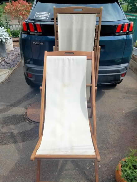 Photo of free 2 deck chairs (Headley KT18 6) #1