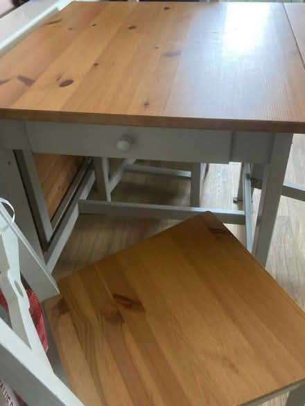 Photo of free IKEA dining table and chairs (Wentnor SY9) #2