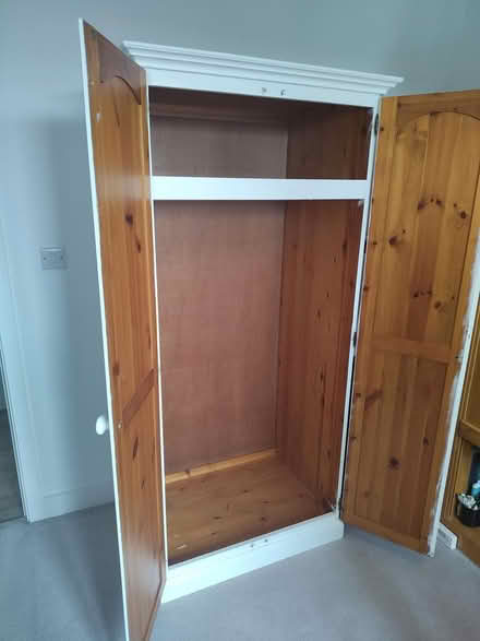 Photo of free Pine Wardrobe-White outside (East Chichester) #4