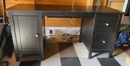 Photo of free ikea office desk black (Nr Yeovil) #1
