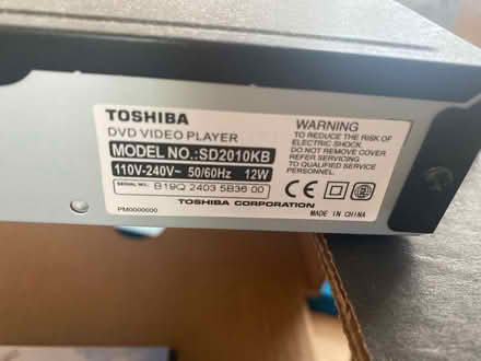Photo of free Toshiba DVD Player Without Remote (Isle of Walney LA14) #2