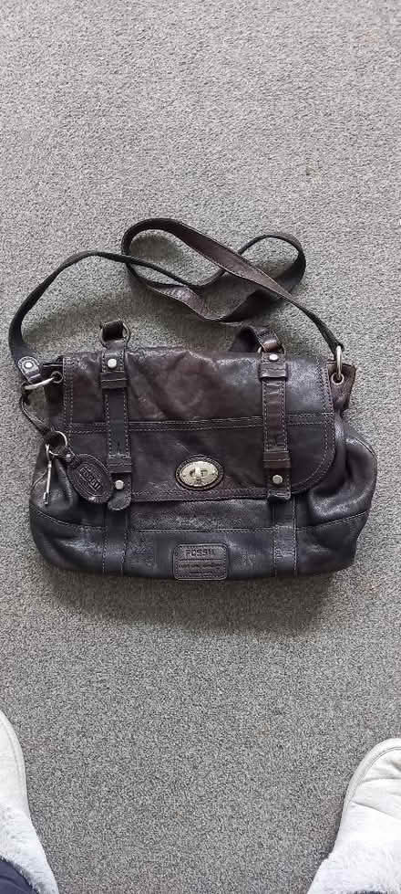 Photo of free Black Fossil satchel style leather handbag (Harrogate HG2) #1