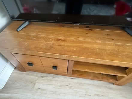 Photo of free Tv/ media unit - solid wood (Harrogate HG2) #2