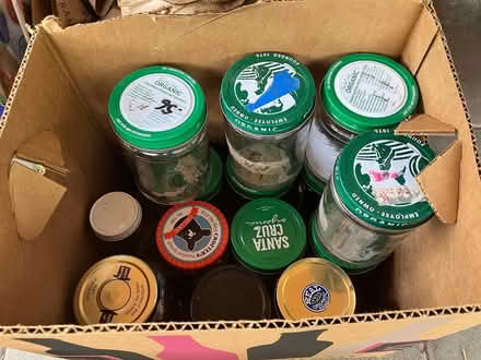 Photo of free Clean glass jars with lids (Albany/N. Berkeley) #1