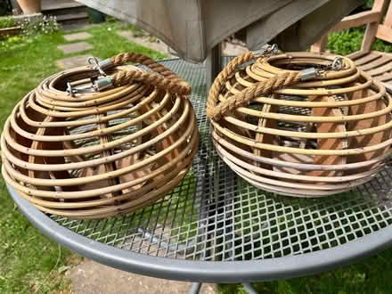 Photo of free Two bamboo garden lanterns (Teddington Tw11) #1