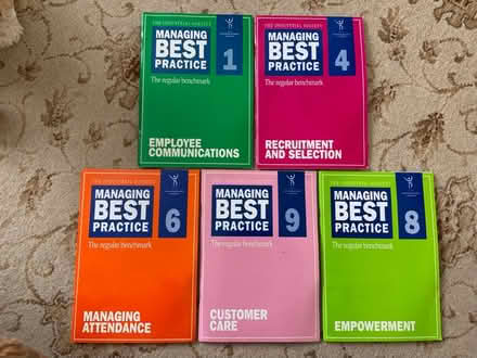 Photo of free Industrial Society Managing Best Practice books (Westbrook WA5) #1