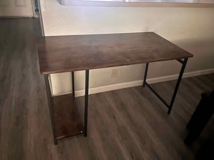 Photo of free Wood/Metal desk (Eaton and Lassen) #1