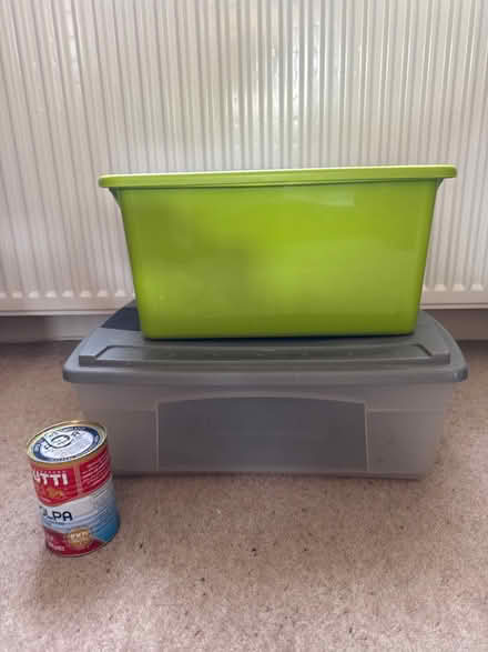 Photo of free Two plastic storage boxes with lids (Chelmer village CM2) #1