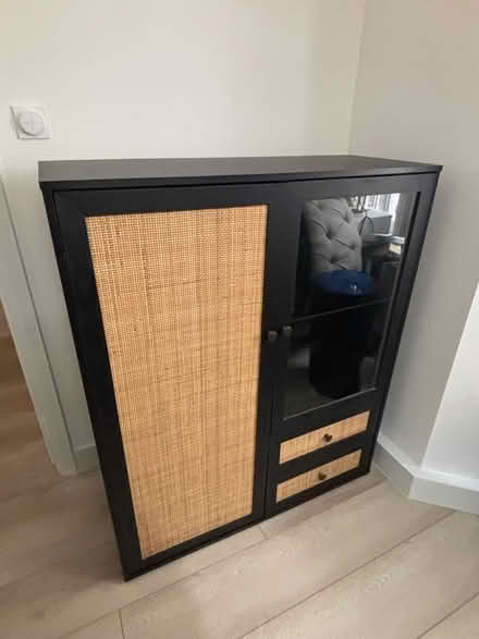 Photo of free Display Cabinet, black (Bayswater W2) #1
