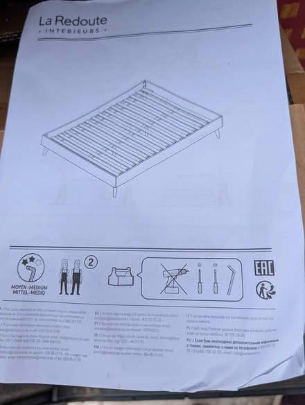 Photo of free Wooden Oak Bed Frame (Worcester WR1) #1