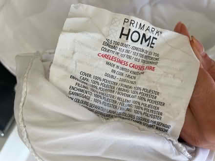 Photo of free Duvet & Three Pillows (1 x thin, 2 x thick), Used (Stoke Newington N16) #1