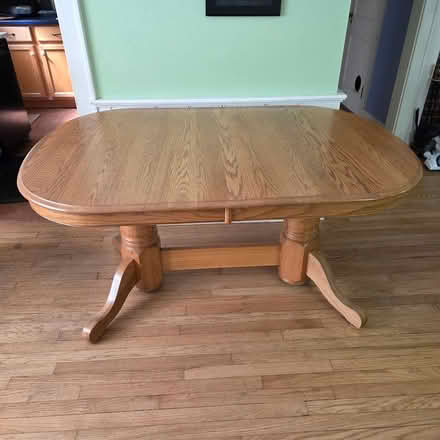 Photo of free oak dining table (Up Second Hill Rd from town.) #1