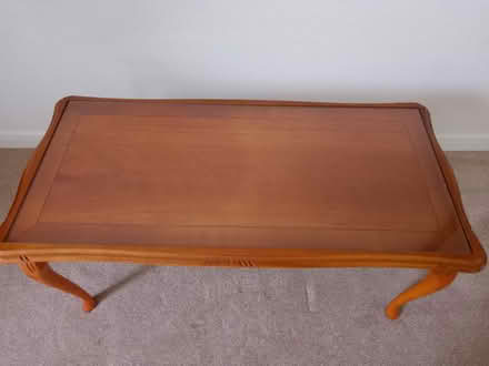 Photo of free Coffee table with glass inlay top (Wigmore ME7) #2