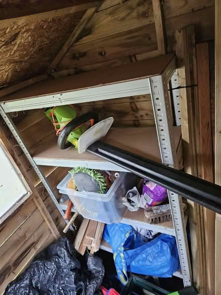 Photo of free Garage/shed shelving unit (Dursley, Cam) #1