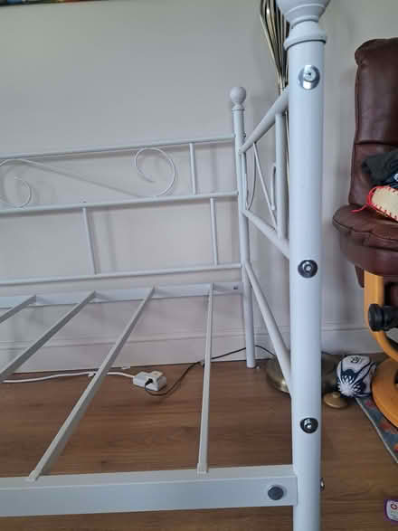 Photo of free Single metal daybed and mattress - like new (Kingswood Common HR5) #2