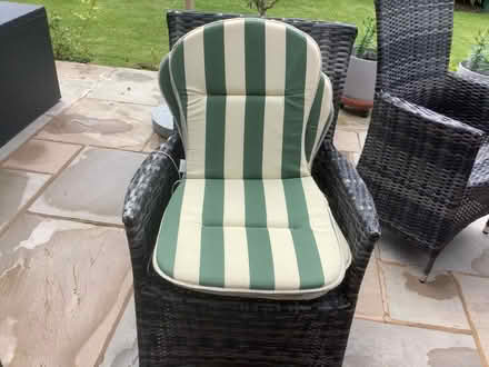 Photo of free 6 Garden chair seat cushions (Hesketh Bank PR4) #1