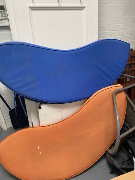 Photo of free Banana bench seat cushions (Colchester 3 miles. CO6) #1