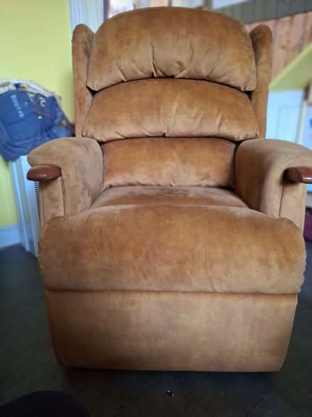 Photo of free Gold armchair (Alexandra Park M14) #1