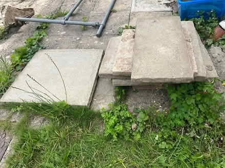 Photo of free Cracked cement paving slabs (TN11 8EG) #2
