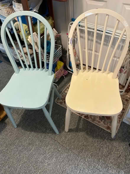 Photo of free Two wooden chairs (Barry CF63) #1