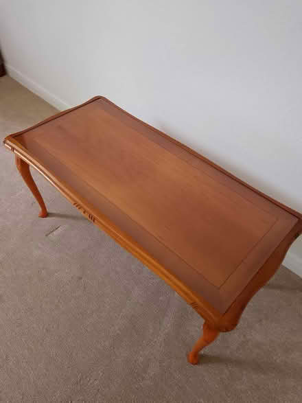 Photo of free Coffee table with glass inlay top (Wigmore ME7) #1