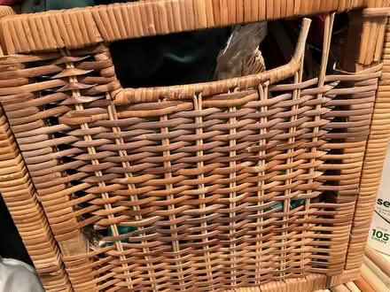 Photo of free old large wicker storage baskets (sausalito) #1