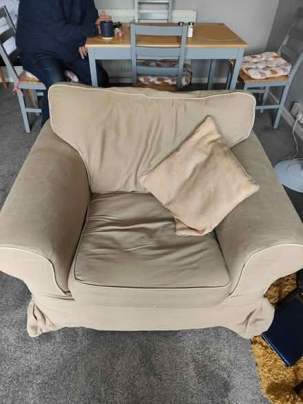 Photo of free 2 seater settee and chair (Brighouse HD6) #1