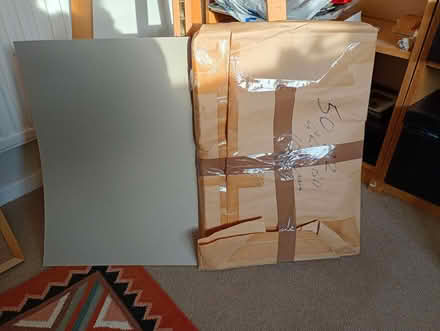 Photo of free Pack of 50 pieces of A2 grey board, unusedd (Tittleshall PE32) #1