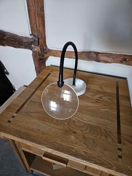 Photo of free Large Gooseneck magnifying glass (Hest Bank.) #1