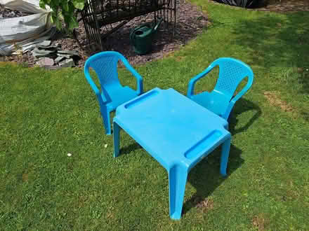 Photo of free Children's table and chairs (Wymington NN10) #1